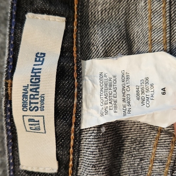 [Gap] Original Straight Leg Stretch Jeans - Size 6A - Picture 7 of 7